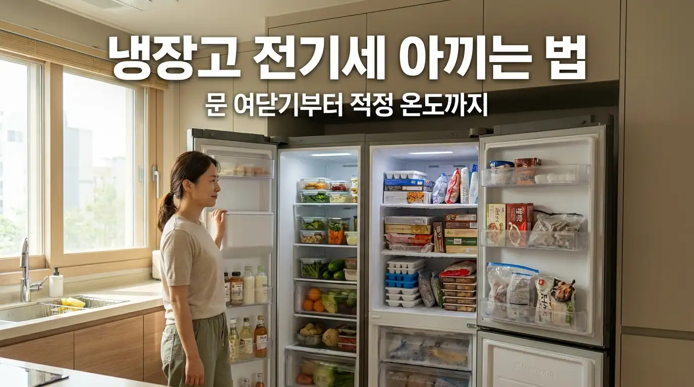 냉장실은 60% 여유 있게, 냉동실은 가득 채운 냉장고 내부로 전기세를 아끼는 정리법